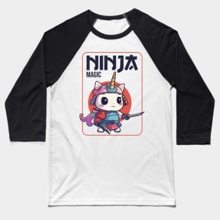 Ninja unicorn Baseball T-Shirt